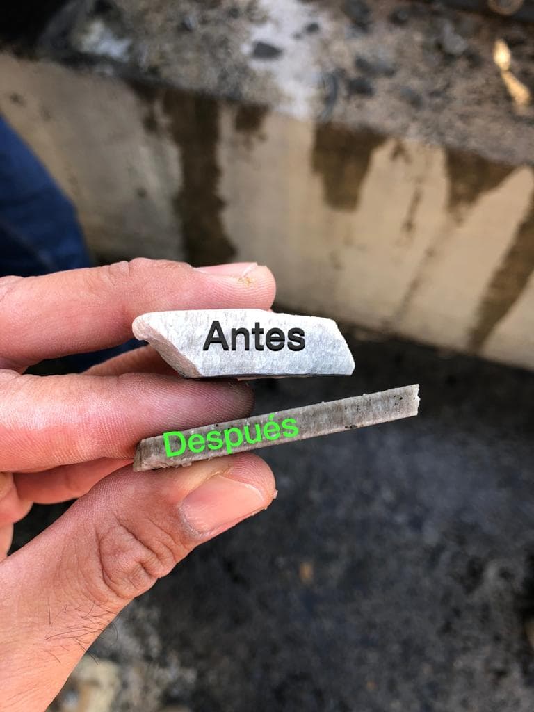 Comparación de reducción de sarro en la Planta de Aguas Andinas Talagante